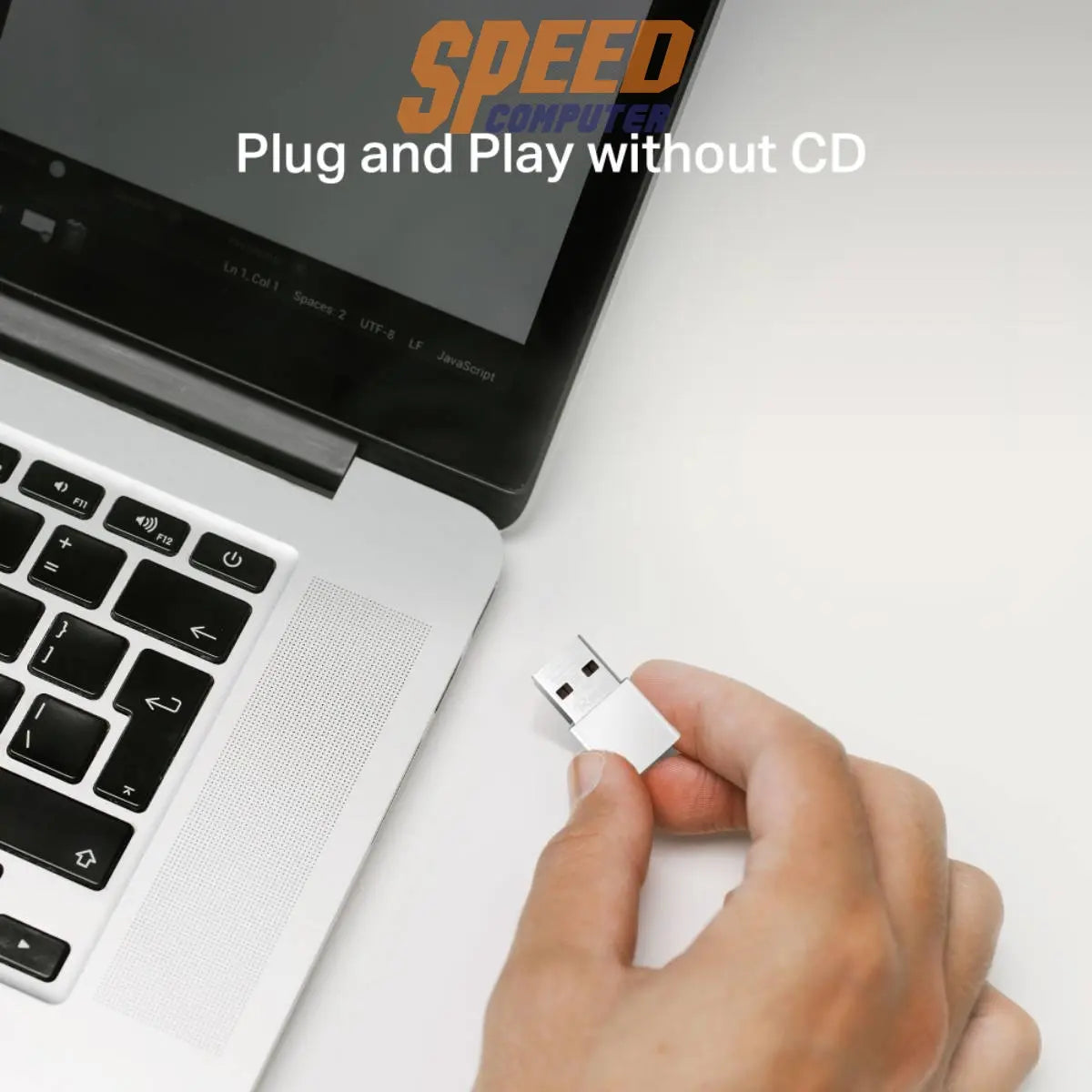 อุปกรณ์รับสัญญาณ Mercusys MA30N AC1300 Nano Wireless Dual Band USB Adapter สีขาว - SpeedCom