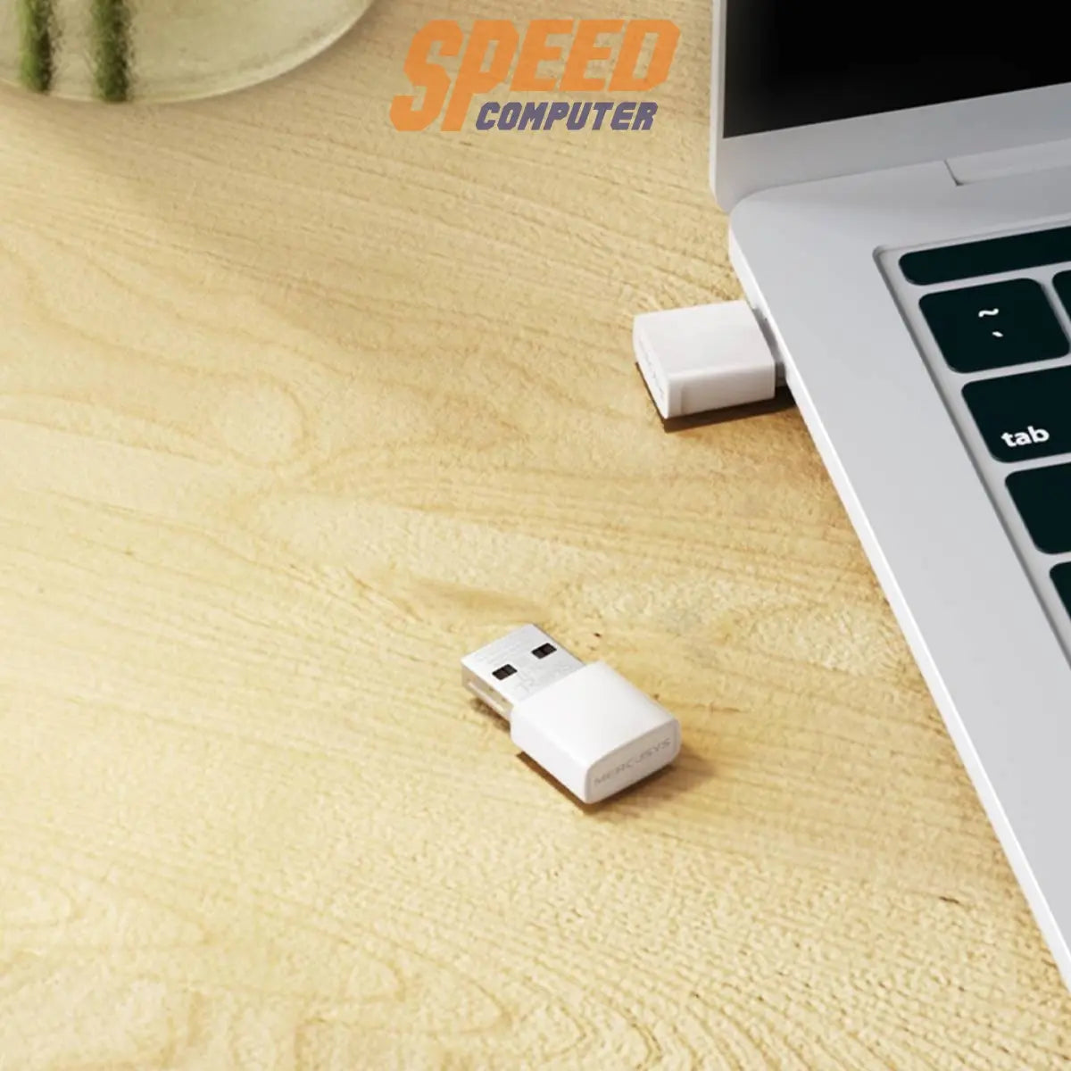 อุปกรณ์รับสัญญาณ Mercusys MA30N AC1300 Nano Wireless Dual Band USB Adapter สีขาว - SpeedCom