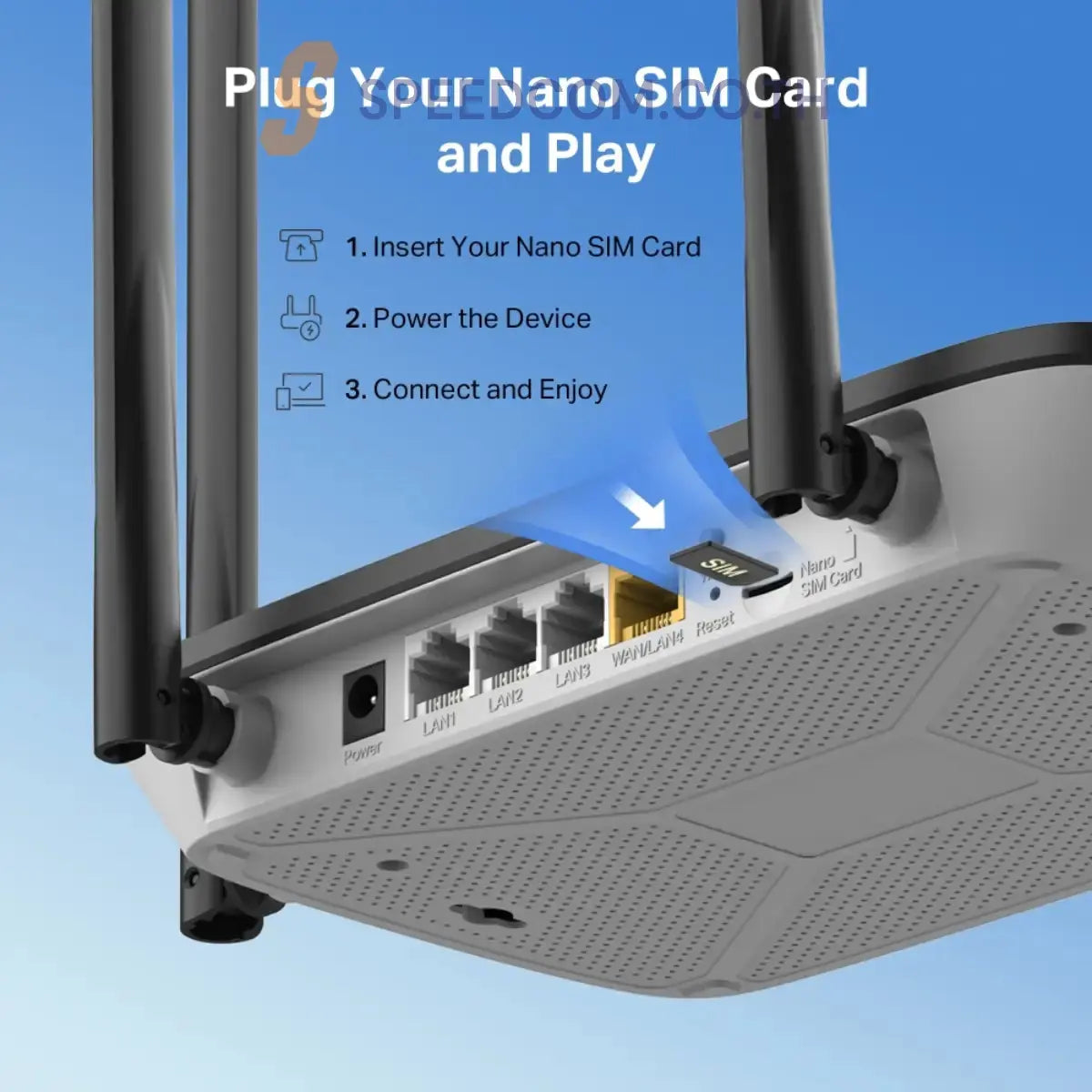 เราเตอร์ Mercusys MB115-4G 300 Mbps Wireless N 4G LTE Router