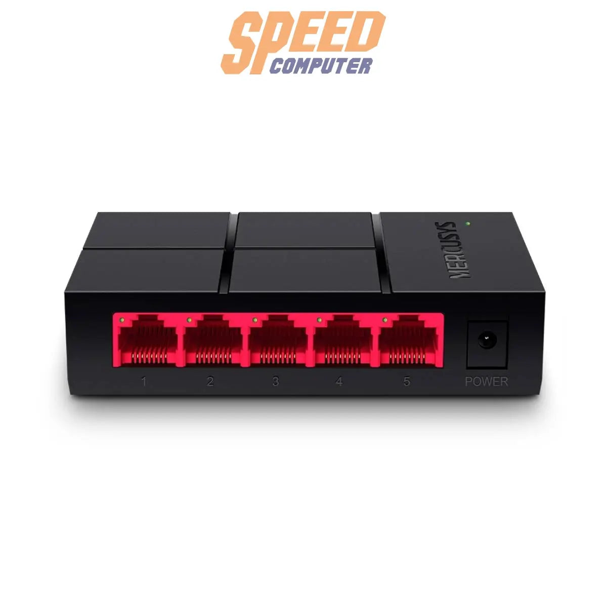 สวิตช์ฮับ Mercusys MS105G 5 - Port 10/100/1,000 Mbps Desktop Switch สีดำ - SpeedCom