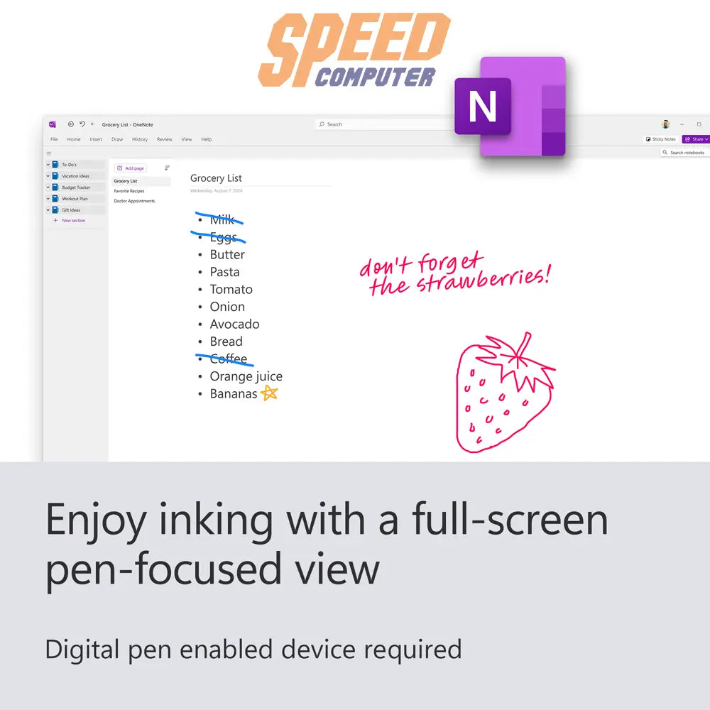 ซอฟต์แวร์ลิขสิทธิ์เเท้ Microsoft Office Home and Business 2024 ESD (EP2-06604)SpeedCom