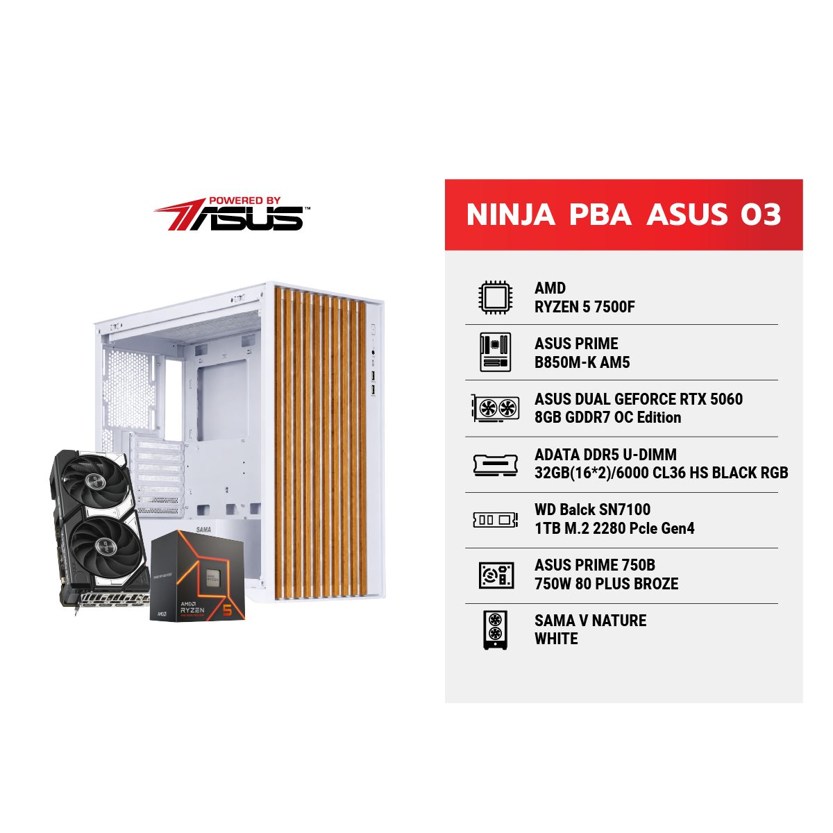 คอมประกอบ NINJA 03 Powered By ASUSSpeedCom