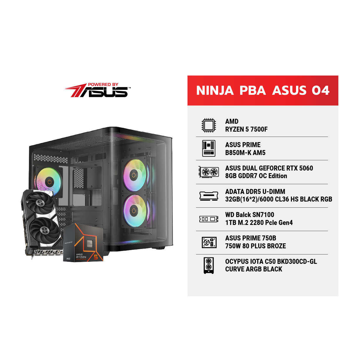 คอมประกอบ NINJA 04 Powered By ASUSSpeedCom
