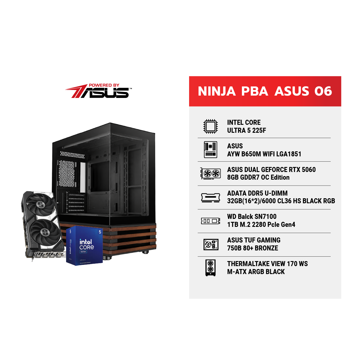 คอมประกอบ NINJA 06 Powered By ASUSSpeedCom