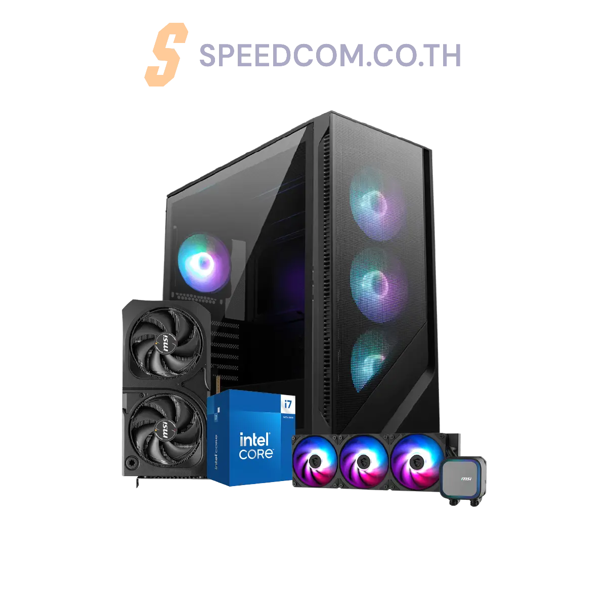 คอมประกอบ NINJA1114-i7-14700-5060TI-DDR5-32G Powered BY MSISpeedCom