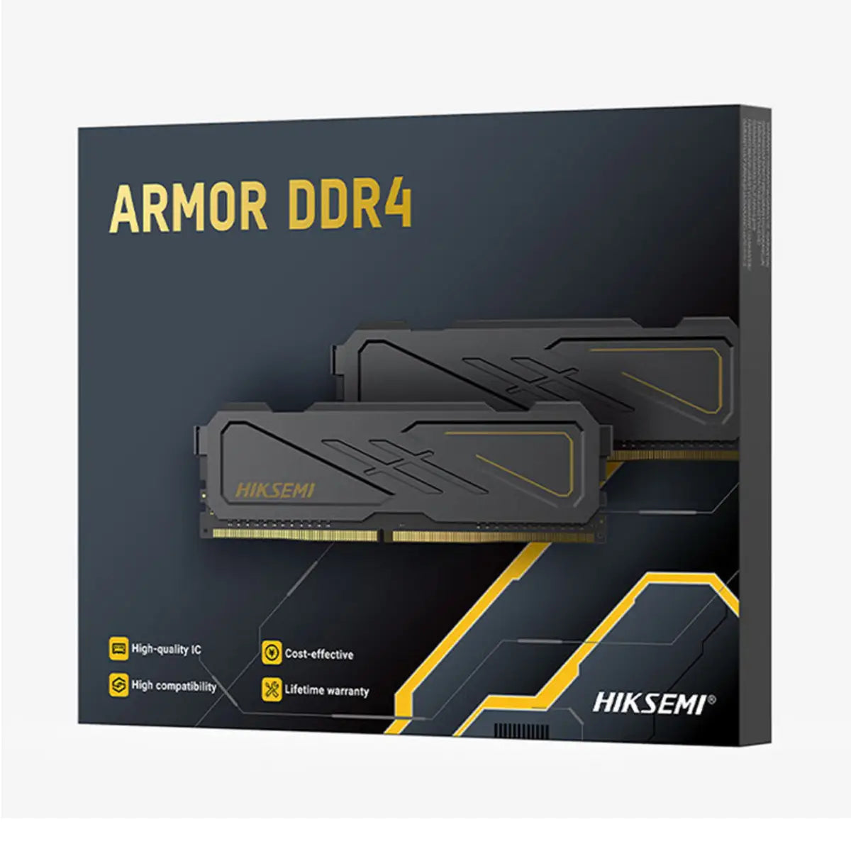 หน่วยความจำ แรม PC HIKSEMI ARMOR BLACK 16GB DDR4 3200MHz