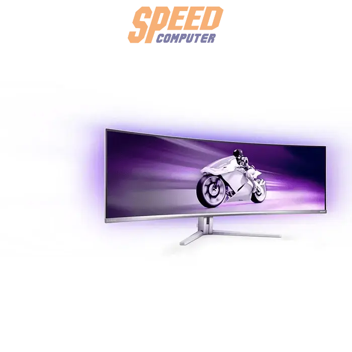 จอมอนิเตอร์ PHILIPS 49M2C8900L/00 48.9" QD OLED 144Hz สีขาว - SpeedCom