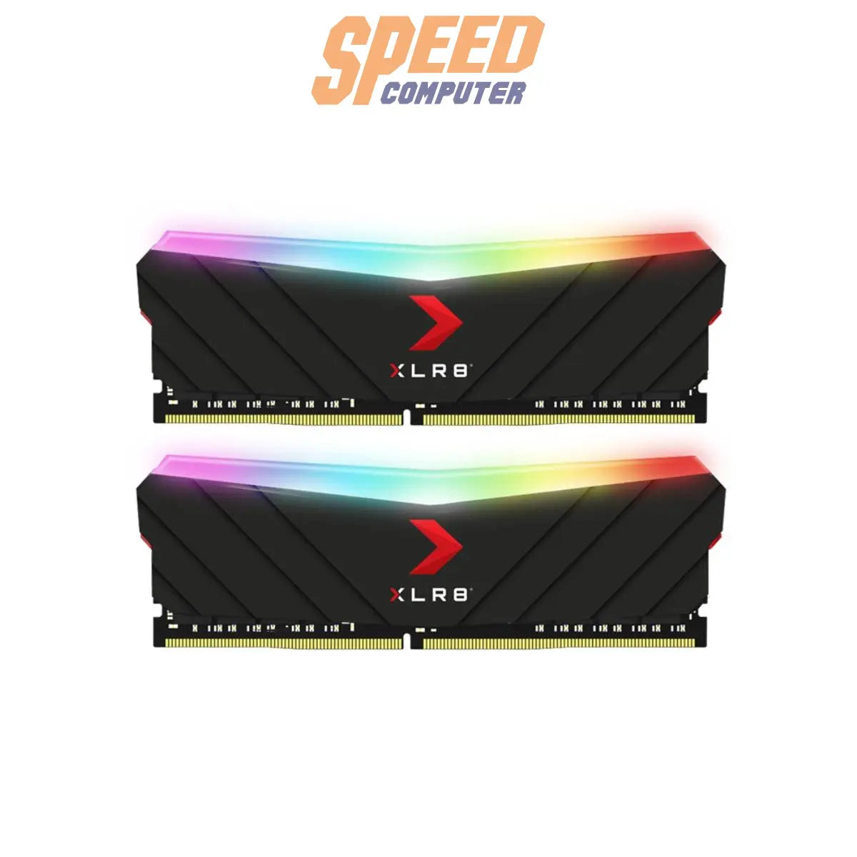 หน่วยความจำ แรม พีซี PNY XLR8 Gaming EPIC-X RGB 16GB (MD16GK2D4400018XRGB) สีดำ - SpeedCom