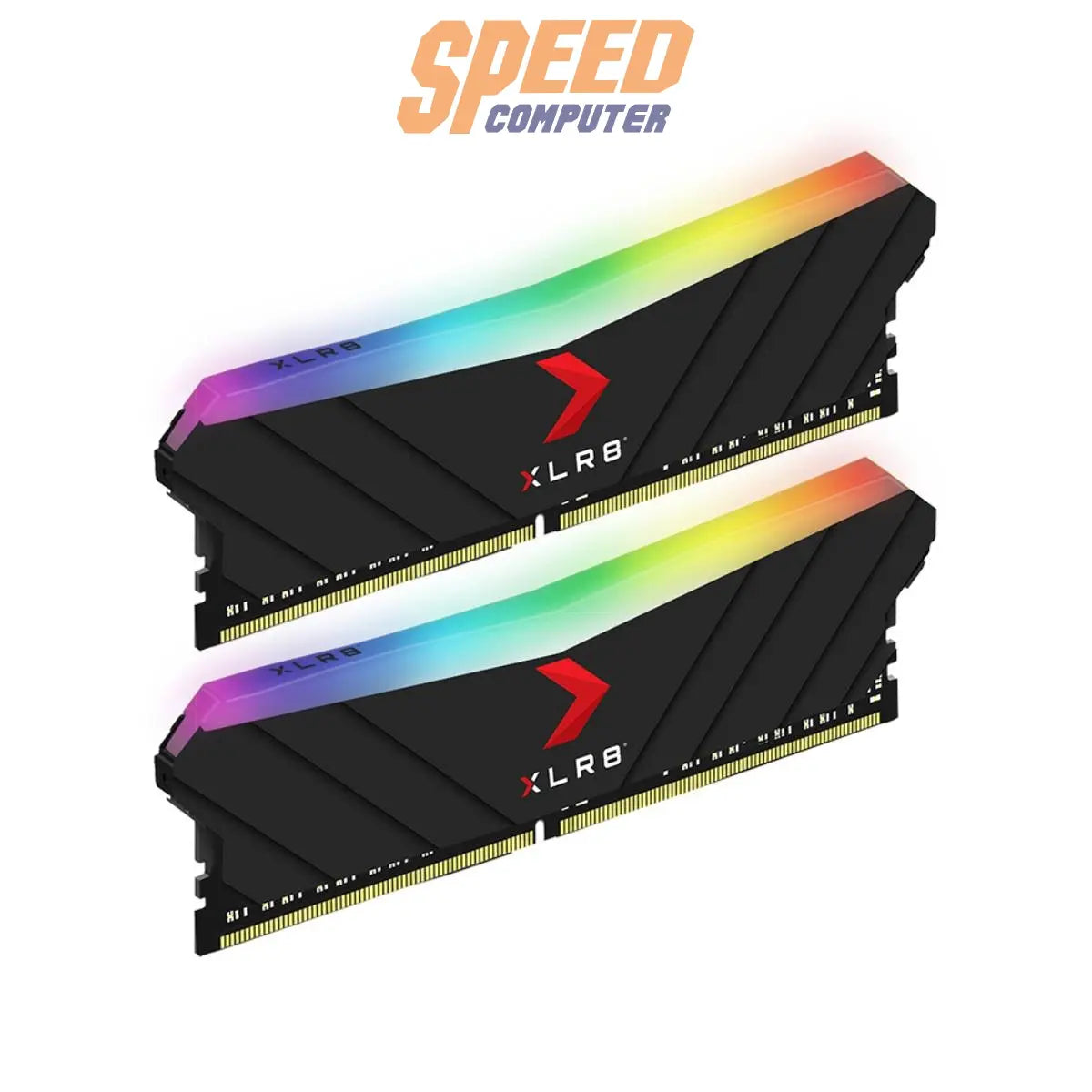 หน่วยความจำ แรม พีซี PNY XLR8 Gaming EPIC-X RGB 16GB (MD16GK2D4400018XRGB) สีดำ - SpeedCom