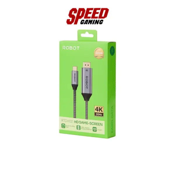 สายต่อจอ ROBOT RTCH02 USB-C TO HDMI 2M - SpeedCom