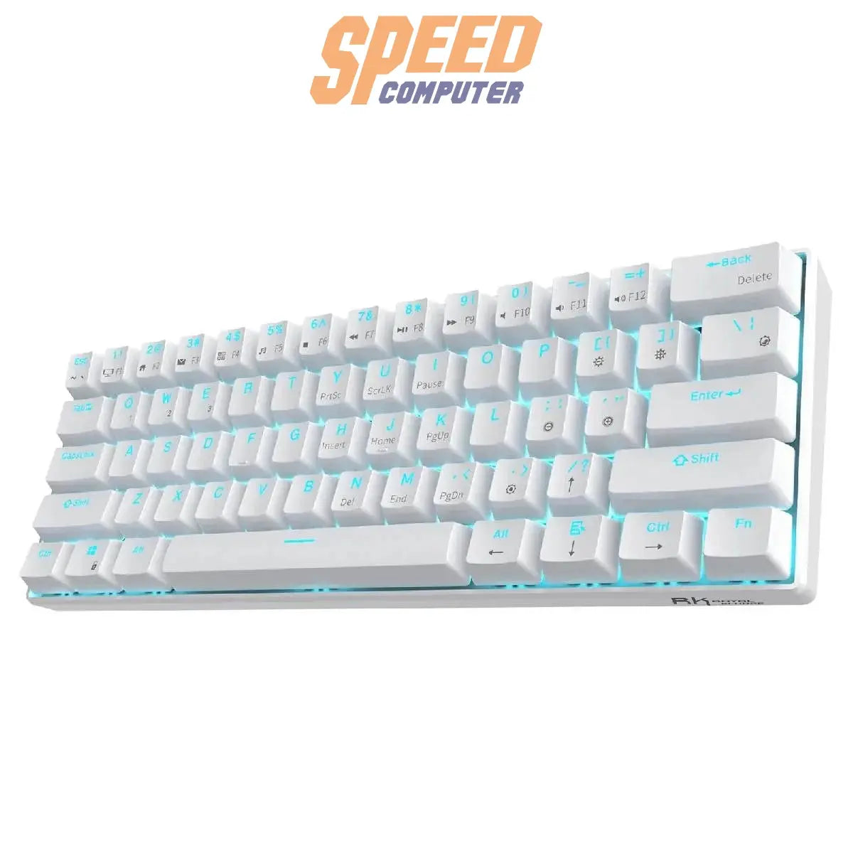 คีย์บอร์ด ROYAL KLUDGE RK61 WH WL BLUE SW สีขาว - SpeedCom