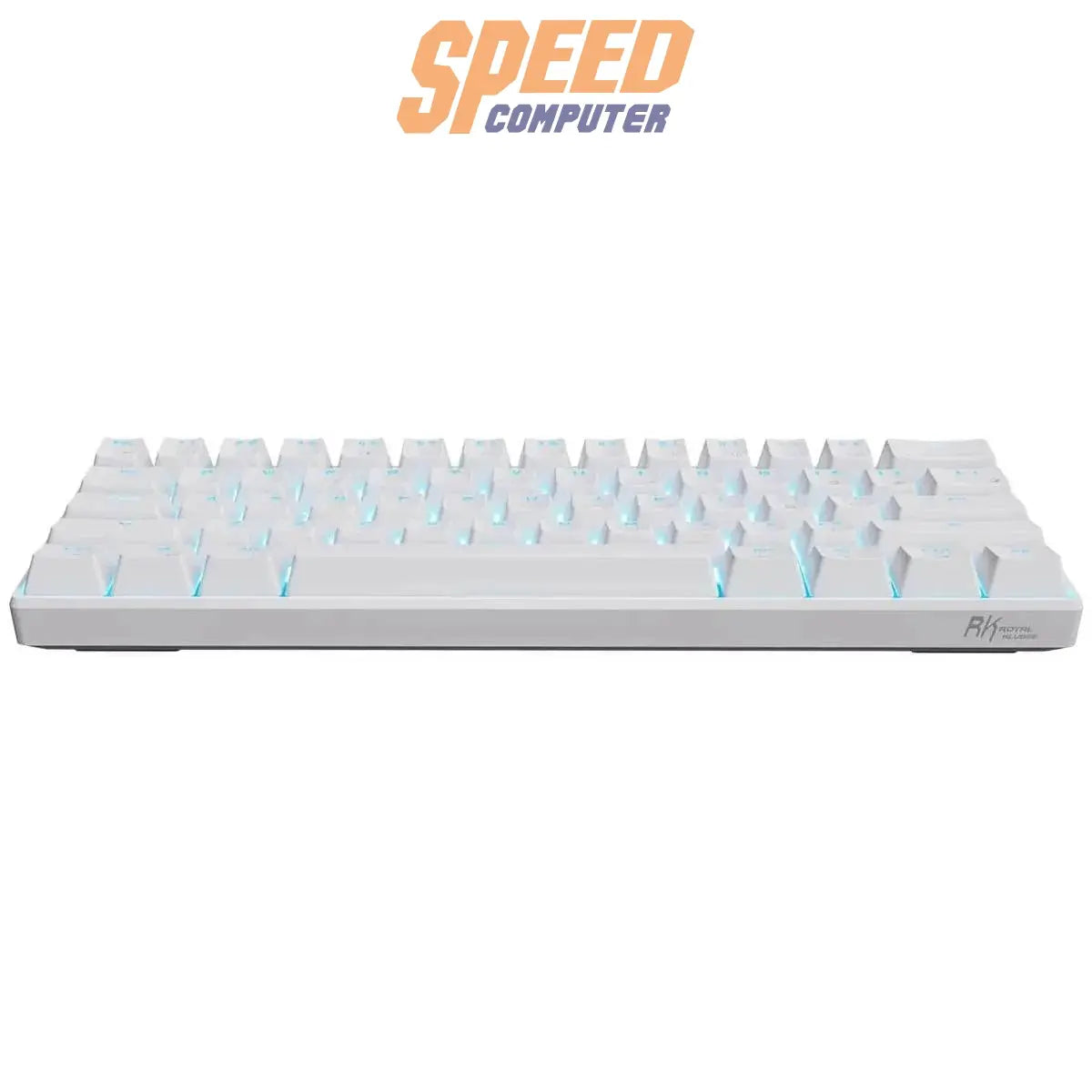 คีย์บอร์ด ROYAL KLUDGE RK61 WH WL BLUE SW สีขาว - SpeedCom