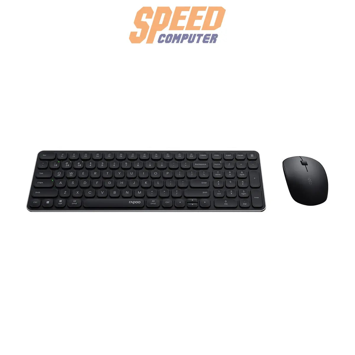 คีย์บอร์ดและเมาส์ไร้สาย Rapoo 9320M - SpeedCom