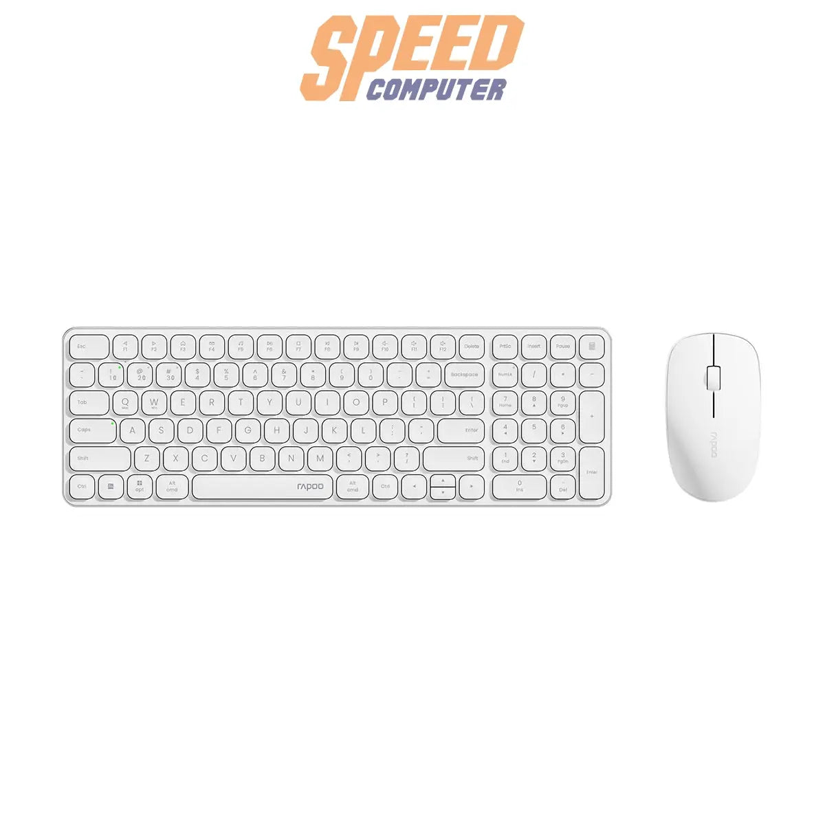 คีย์บอร์ดและเมาส์ไร้สาย Rapoo 9320M - SpeedCom