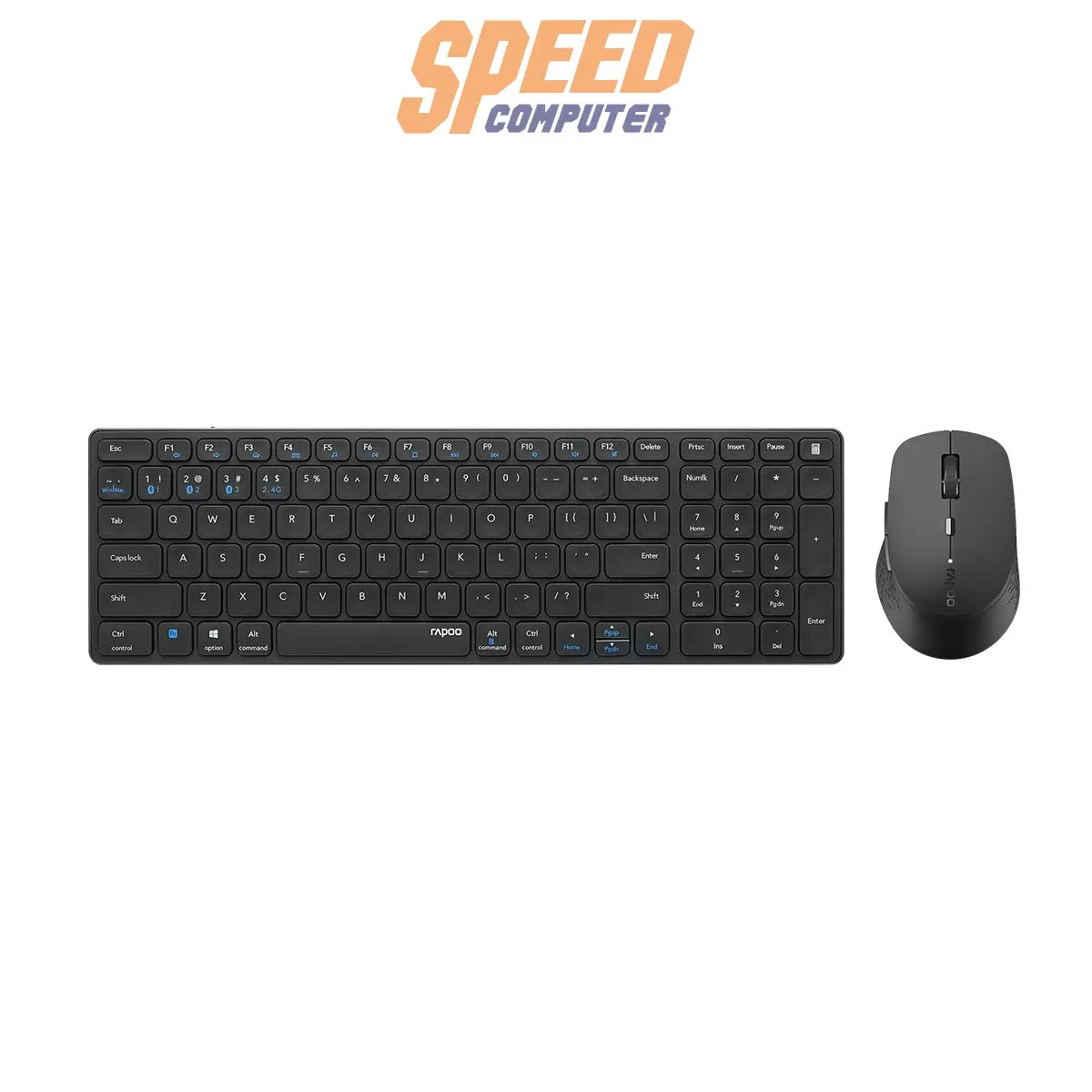 คีย์บอร์ดและเมาส์ไร้สาย Rapoo 9350S - SpeedCom