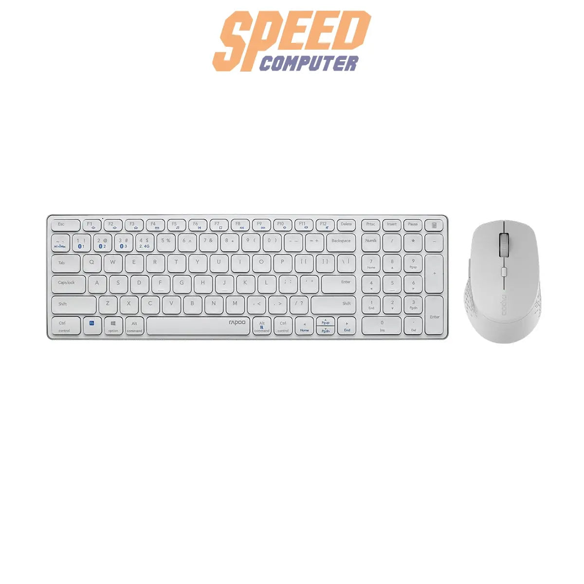 คีย์บอร์ดและเมาส์ไร้สาย Rapoo 9350S - SpeedCom