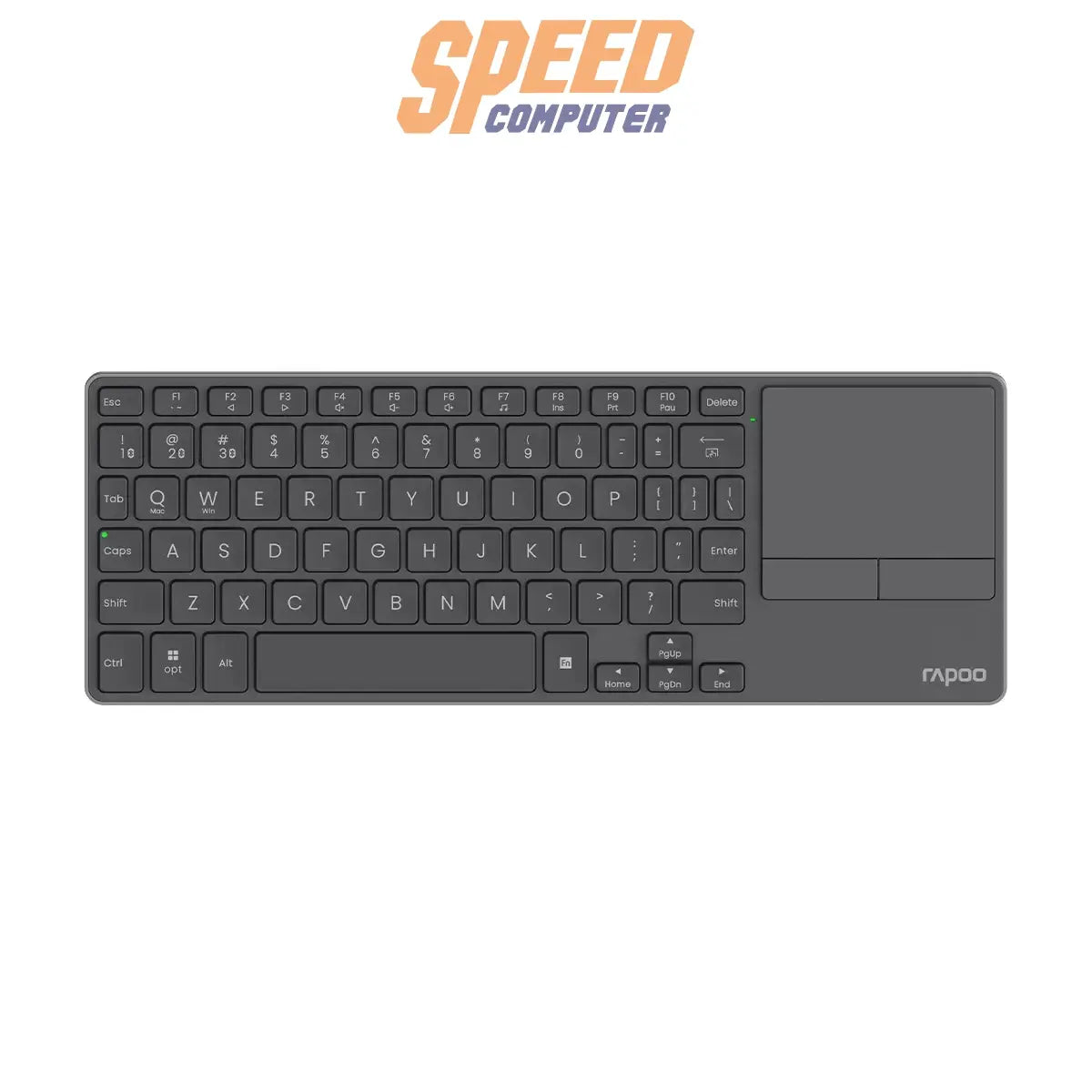 คีย์บอร์ด Rapoo E900T Wireless Touch Keyboard สีดำSpeedCom