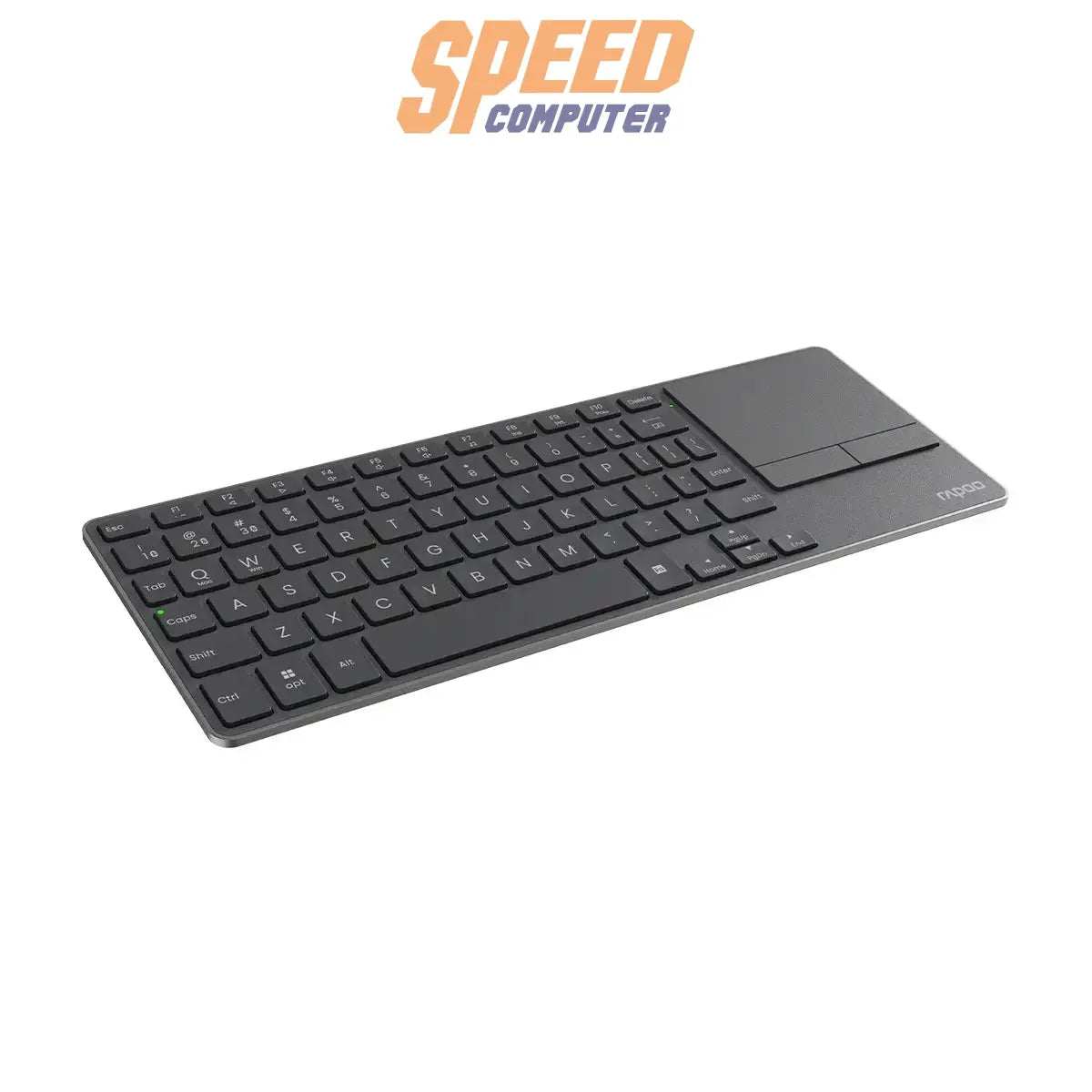 คีย์บอร์ด Rapoo E900T Wireless Touch Keyboard สีดำSpeedCom