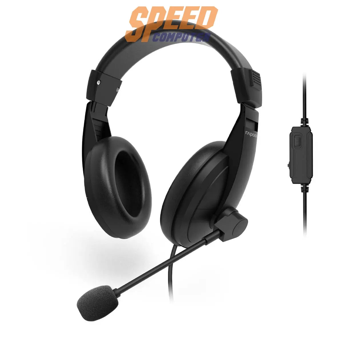 หูฟัง Rapoo HEADSET HT - H150S - BK USB STEREO BLACK - SpeedCom