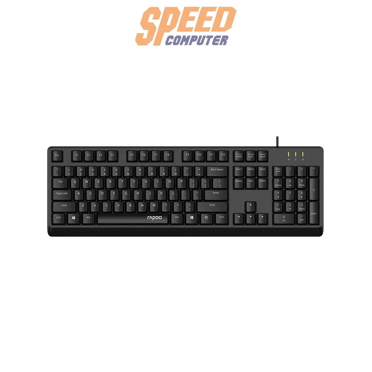 คีย์บอร์ด Rapoo NK1900 - BK USB 2.0 - SpeedCom