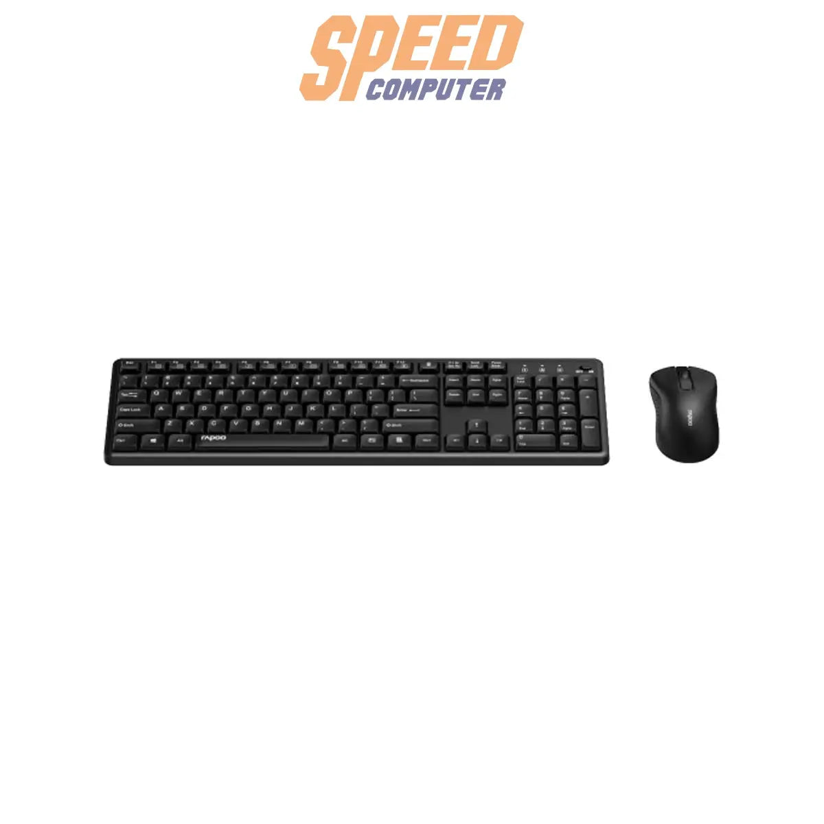 คีย์บอร์ดและเมาส์ไร้สาย Rapoo X2100 - BK SILENT WIRELESS OPTICAL COMBO - SpeedCom