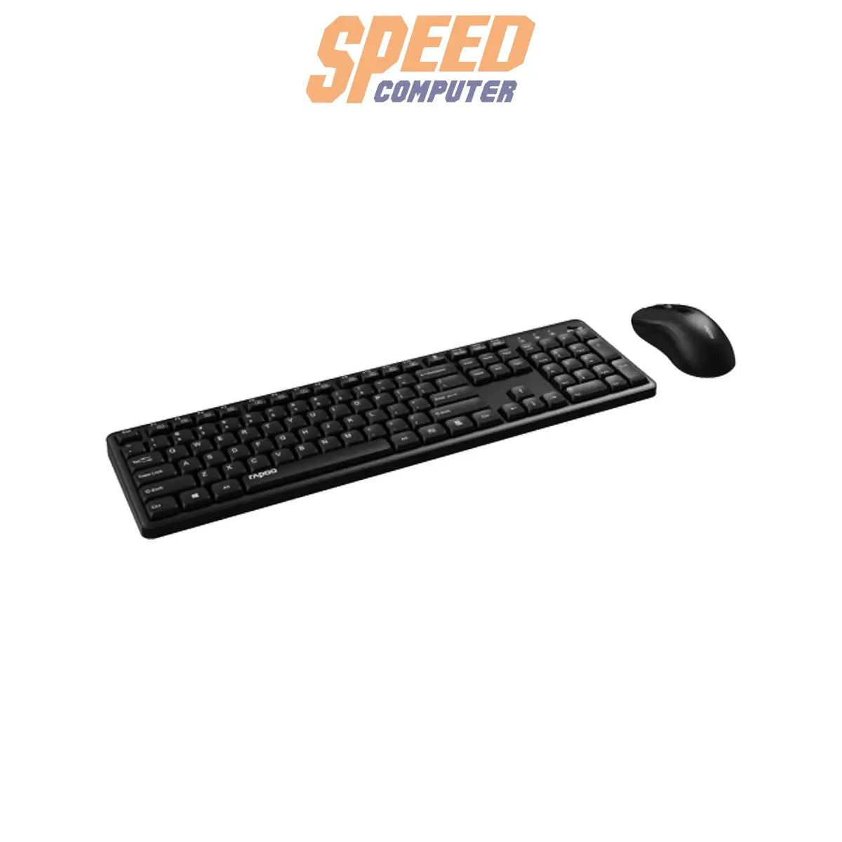 คีย์บอร์ดและเมาส์ไร้สาย Rapoo X2100 - BK SILENT WIRELESS OPTICAL COMBO - SpeedCom
