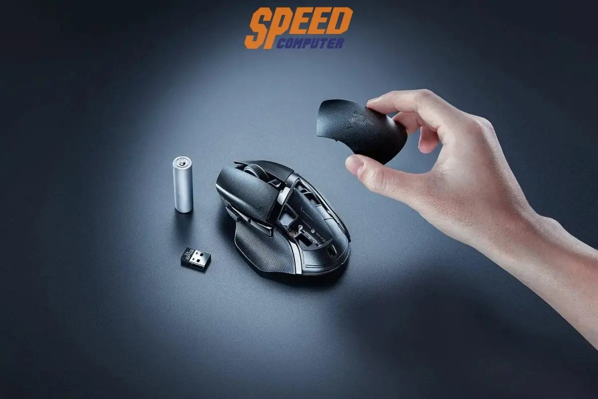 เมาส์ไร้สาย Razer Gaming Basilisk V3 X Hyperspeed สีดำ - SpeedCom