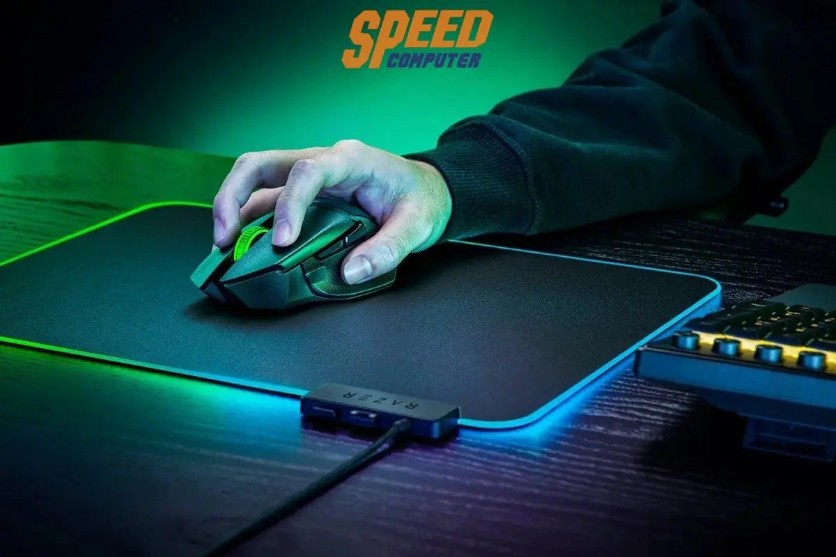 เมาส์ไร้สาย Razer Gaming Basilisk V3 X Hyperspeed สีดำ - SpeedCom