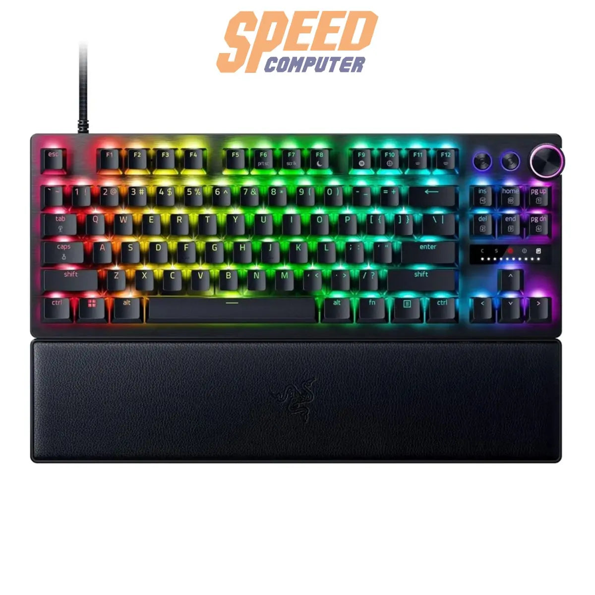 คีย์บอร์ดเกมมิ่ง Razer Huntsman V3 Pro แบบ Tenkeyless ขนาดกะทัดรัด ใช้สวิตช์ Optical Switch ตอบสนองไว เหมาะสำหรับเกมเมอร์ระดับแข่งขัน
