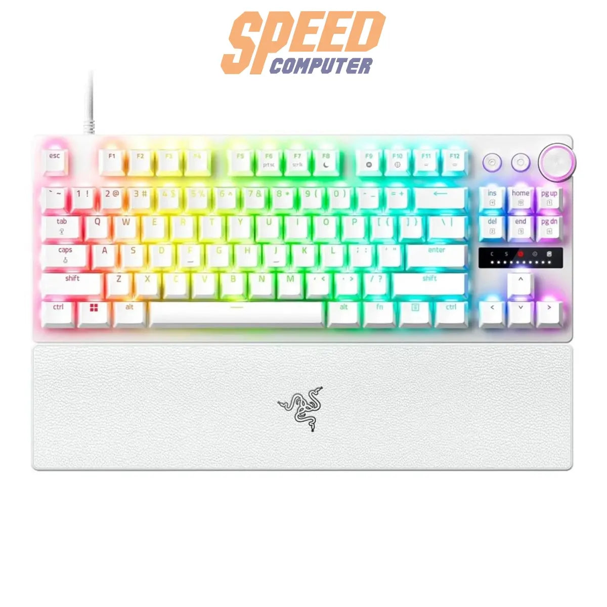 คีย์บอร์ดเกมมิ่ง Razer Huntsman V3 Pro แบบ Tenkeyless ขนาดกะทัดรัด ใช้สวิตช์ Optical Switch ตอบสนองไว เหมาะสำหรับเกมเมอร์ระดับแข่งขัน