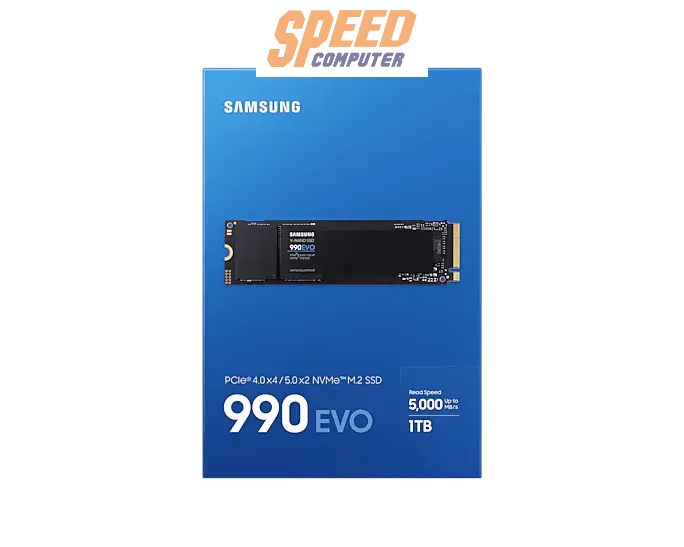 เอสเอสดี SAMSUNG 990 EVO 1TB PCIe 4x4/NVMe M.2 2280 MZ - V9E1T0BW - SpeedCom