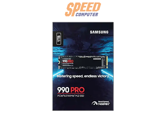 เอสเอสดี SAMSUNG 990 PRO 1TB PCIe 4x4/NVMe M.2 2280 MZ - V9P1T0BW - SpeedCom