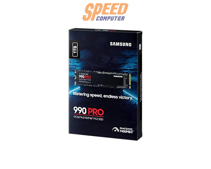 เอสเอสดี SAMSUNG 990 PRO 1TB PCIe 4x4/NVMe M.2 2280 MZ - V9P1T0BW - SpeedCom
