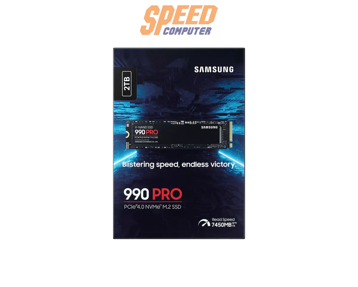 เอสเอสดี SAMSUNG 990 PRO 2TB PCIe 4x4/NVMe M.2 2280 MZ - V9P2T0BW - SpeedCom