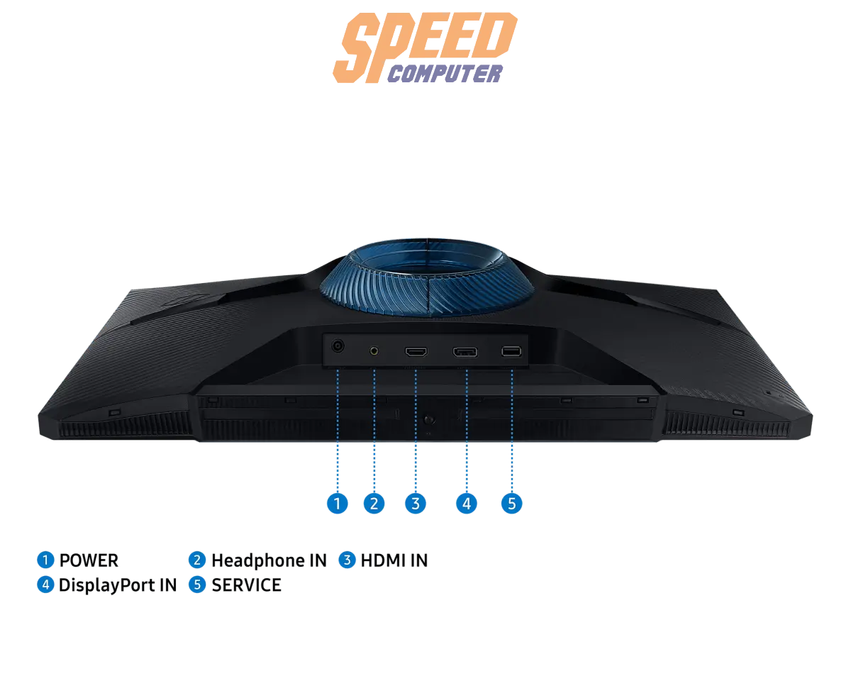 จอมอนิเตอร์ SAMSUNG LS24DG302EEXXT 24.0" VA 180Hz สีดำ - SpeedCom