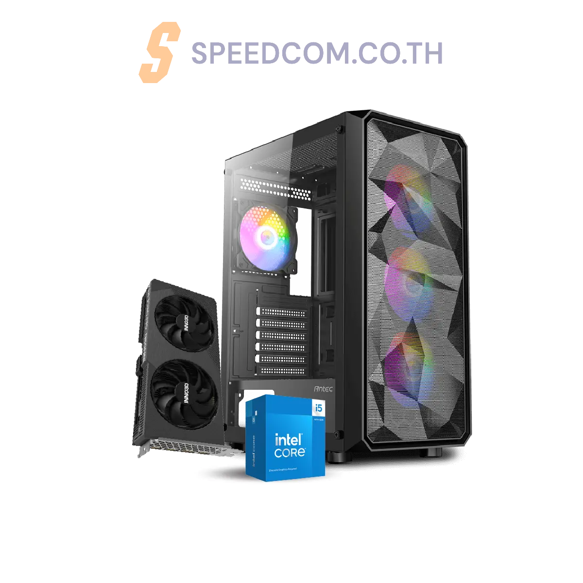 คอมประกอบ SPOL-ANTEC SET 2-i5-14400F-32GB-1TB-5060SpeedCom