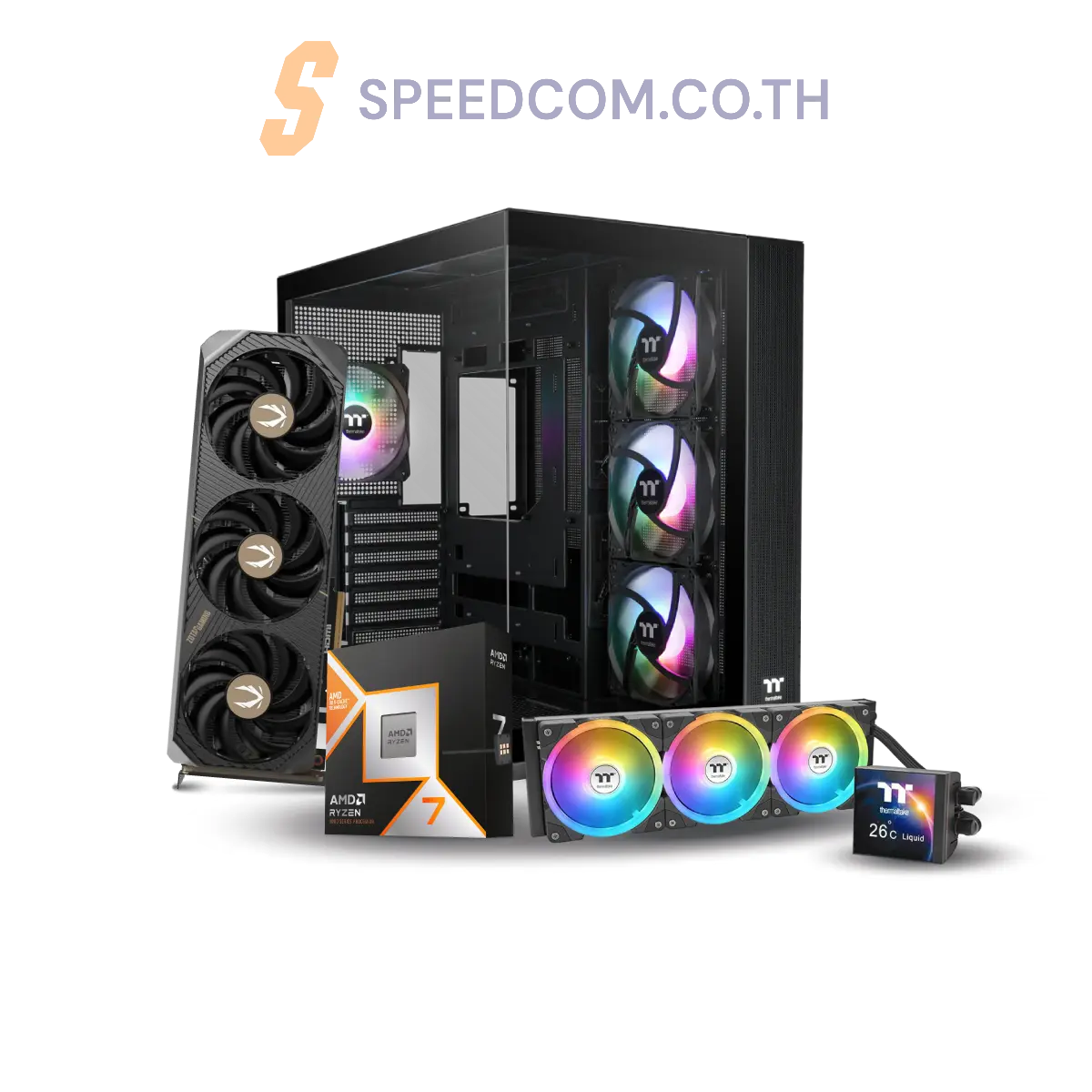 คอมประกอบ SPOL-OCT4-R7 9800X3D-32GB-1TB-5070 Ti