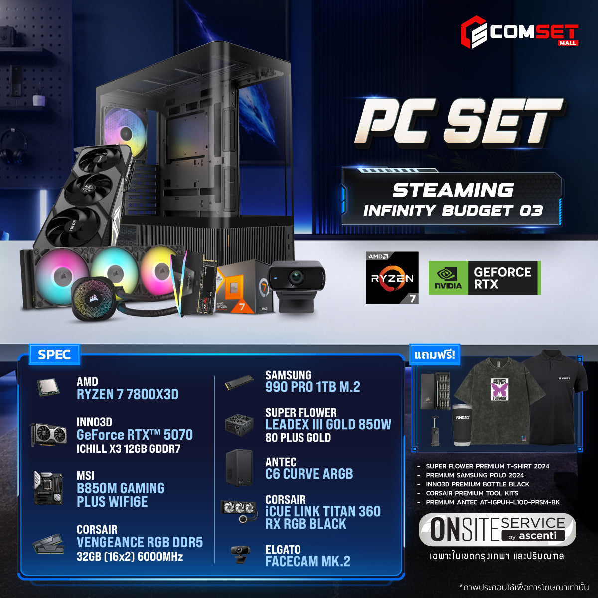 คอมประกอบ PC SPOL- STEAMING - INFINITY BUDGET SET 03
