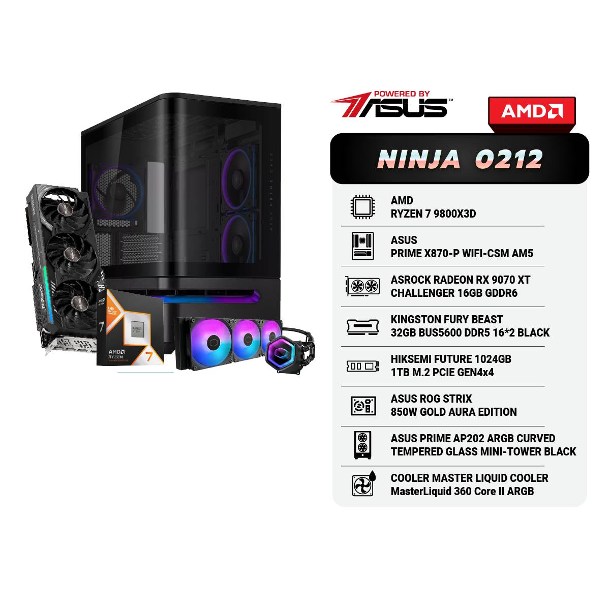 คอมประกอบ Set NINJA 0212 Powered By ASUSSpeedCom