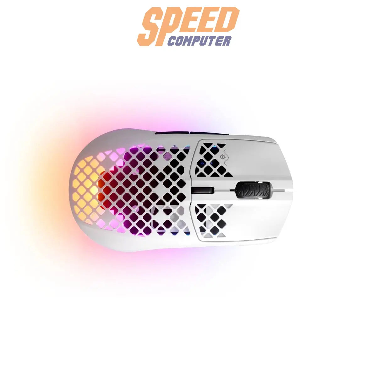 เมาส์ไร้สาย Steelseries Aerox 3 Wireless สีขาว (Snow) - SpeedCom