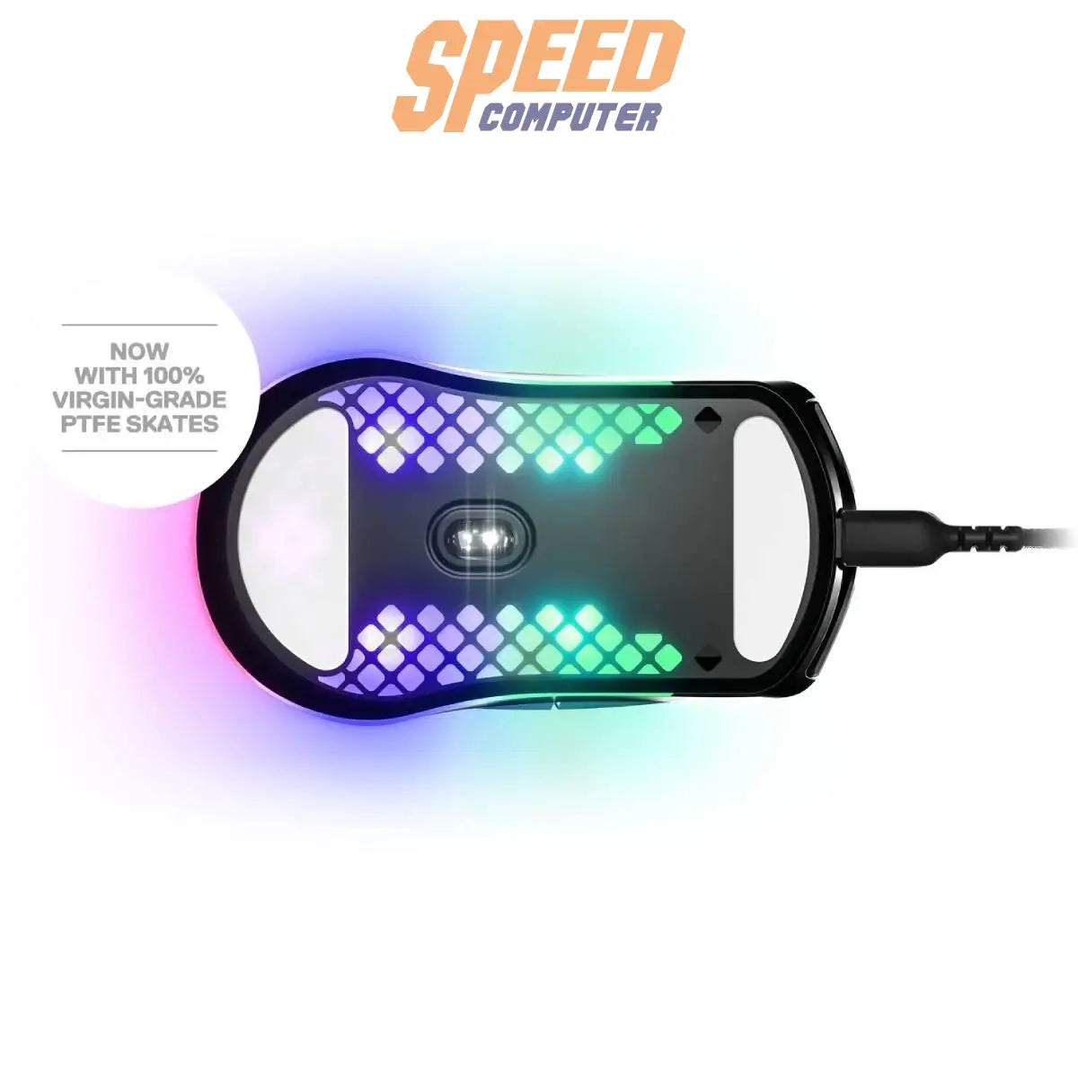 เมาส์ Steelseries Aerox 3 สีดำ (Black Onyx) - SpeedCom