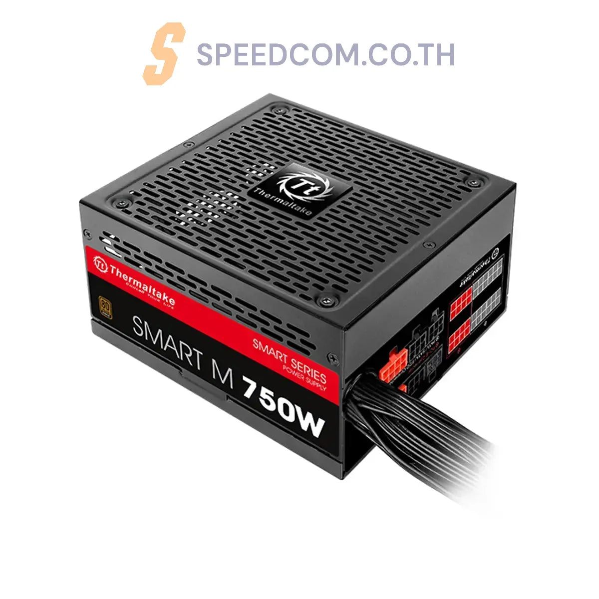 อุปกรณ์จ่ายไฟ THERMALTAKE SMART M 750W 80 PLUS Bronze สีดำ - SpeedCom