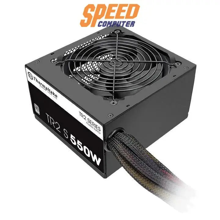 อุปกรณ์จ่ายไฟ THERMALTAKE TR2 S 550W 80 PLUS WHITE ATX PS - TRS - 0550NNSAWE - 2 สีดำ - SpeedCom