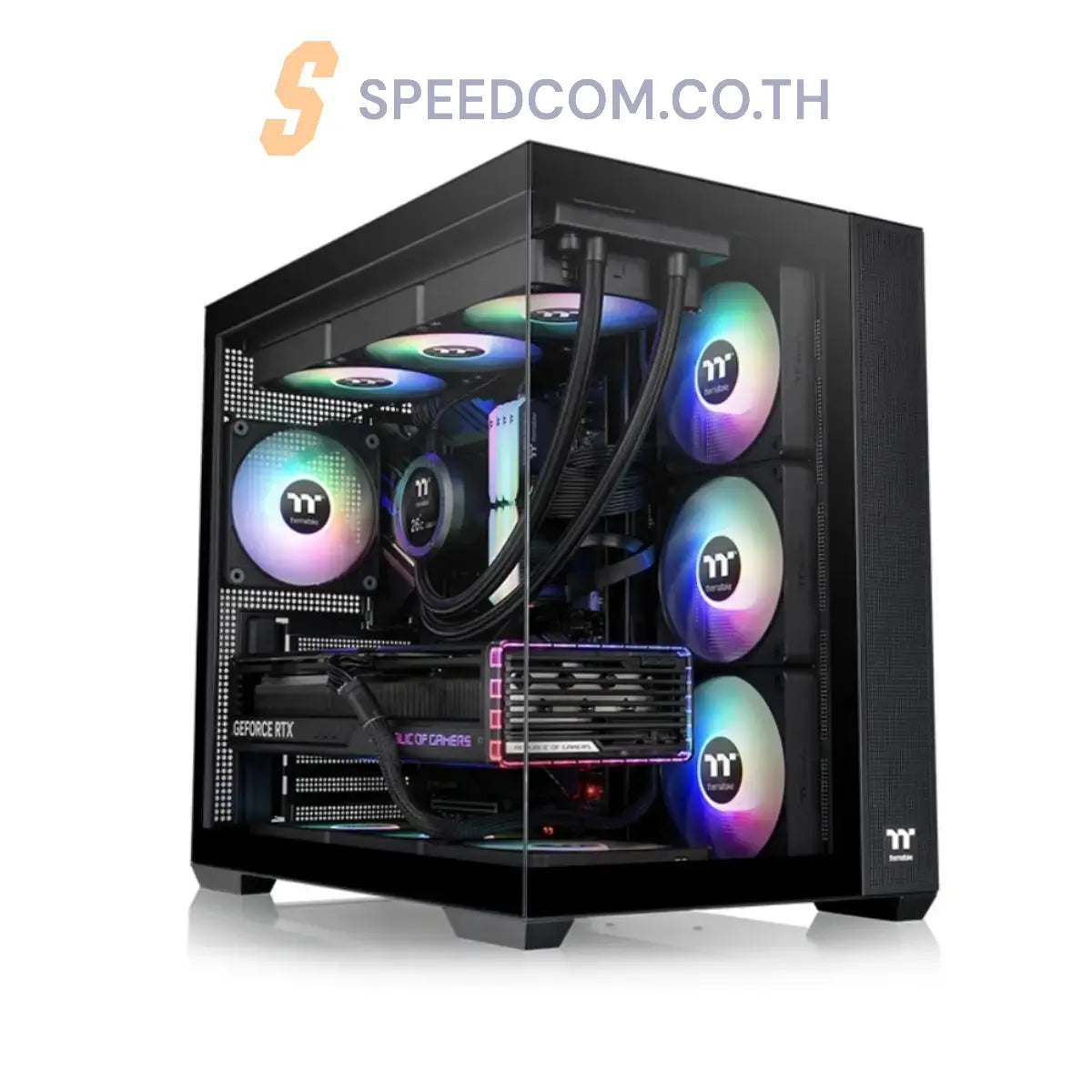 เคส THERMALTAKE VIEW 380 TG ARGB Mid Tower Chassis