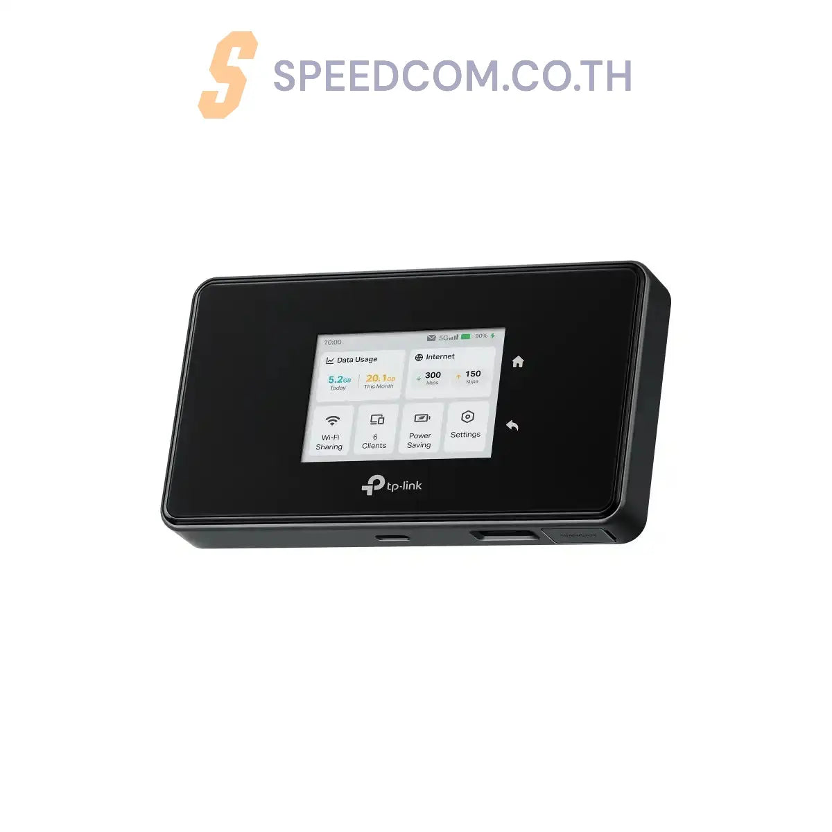 เราเตอร์พกพา TP-Link M8550 5G Mobile Wi-Fi สีดำ