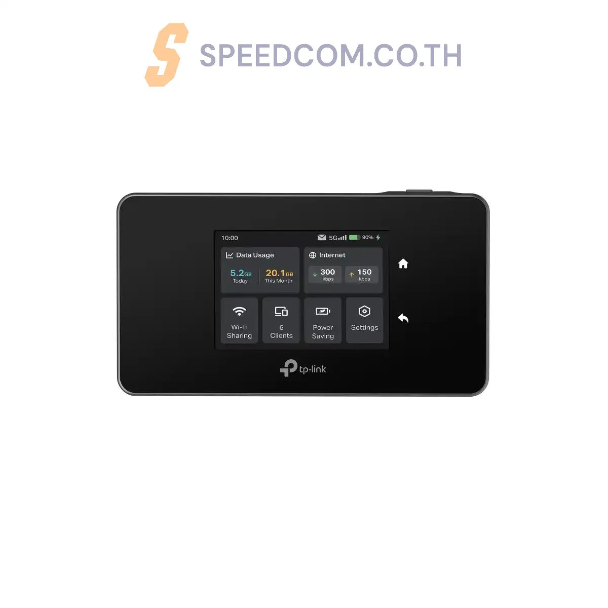 เราเตอร์พกพา TP-Link M8550 5G Mobile Wi-Fi สีดำ