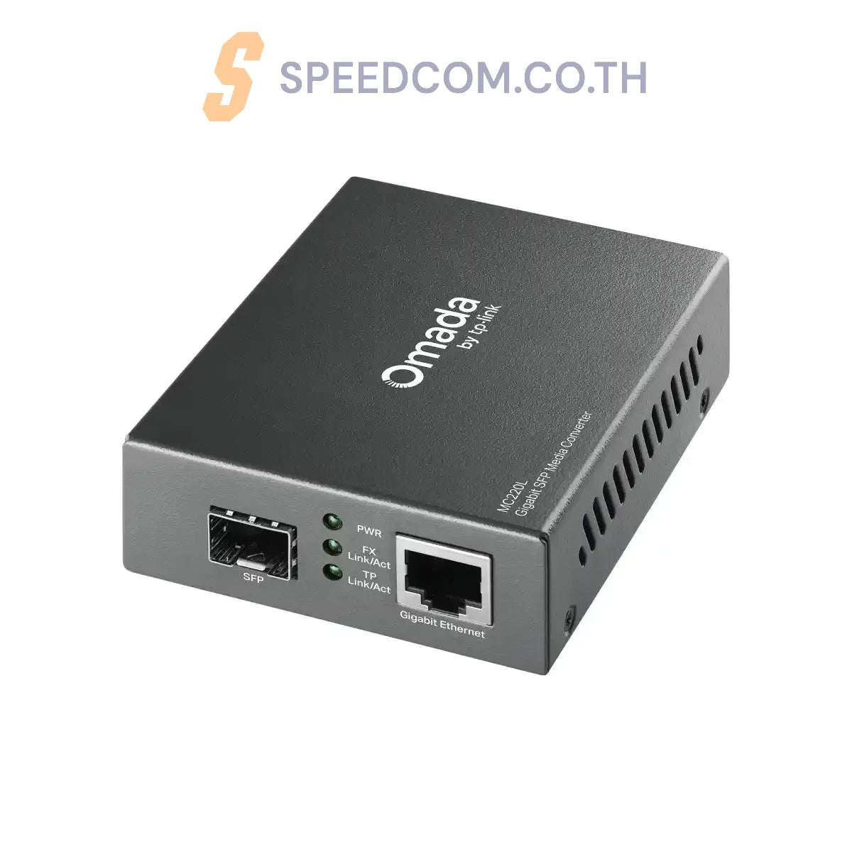 อุปกรณ์แปลงสัญญาณ TP-Link MC220L Omada Gigabit SFP Media Converter