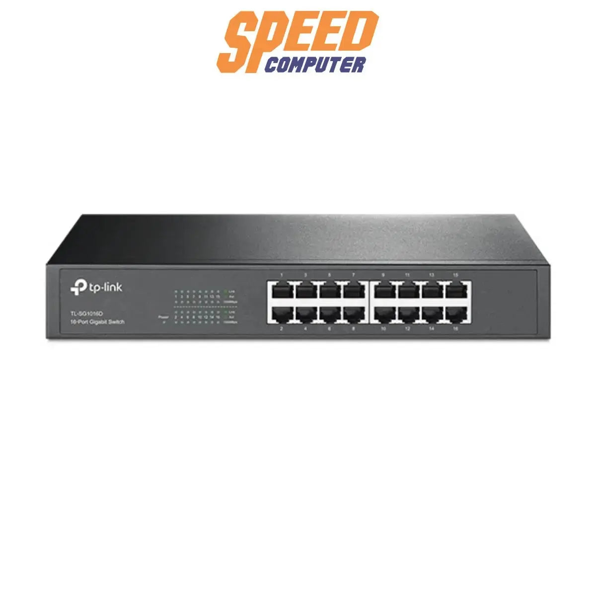 สวิตช์ฮับ TP - Link TL - SG1016D สีดำ - SpeedCom