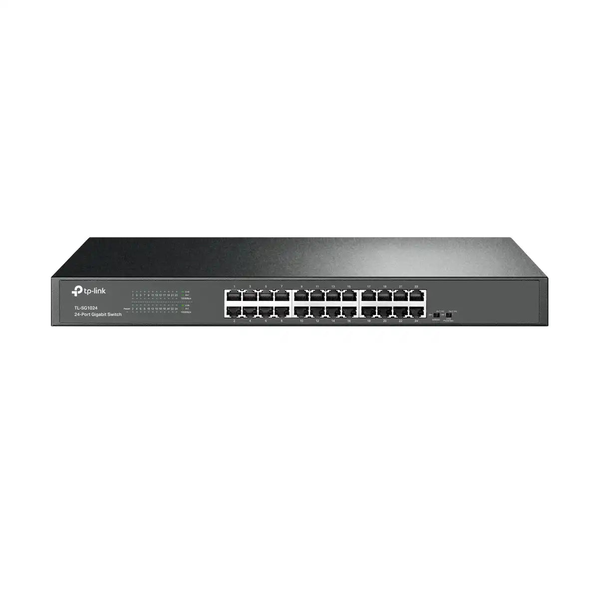 สวิตช์ฮับ TP-Link TL-SG1024 24-Port Gigabit Rackmount Switch สีดำ