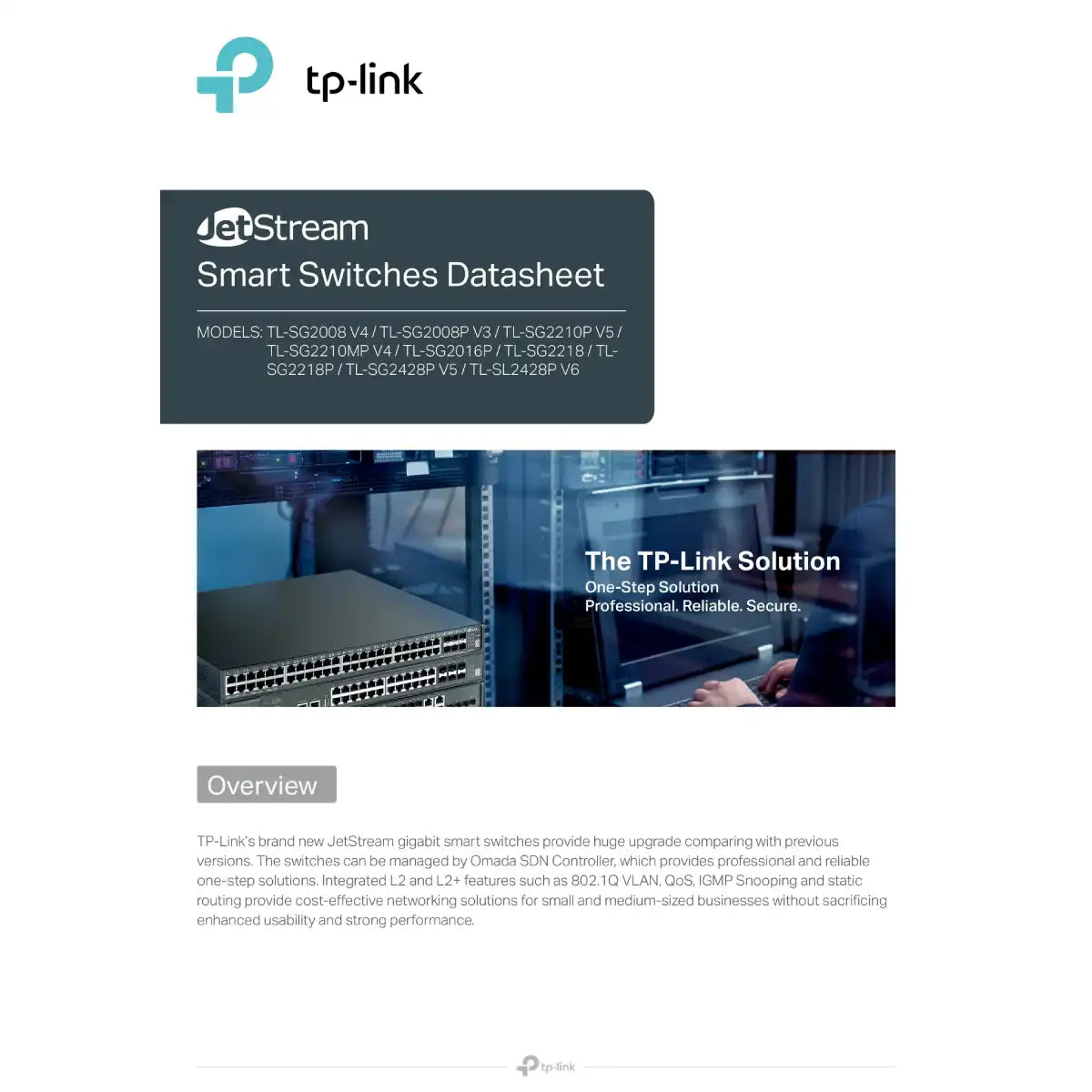 สวิตช์ฮับ TP-Link TL-SG2210P 8-Port Gigabit Smart PoE with 2 SFP SlotsSpeedCom